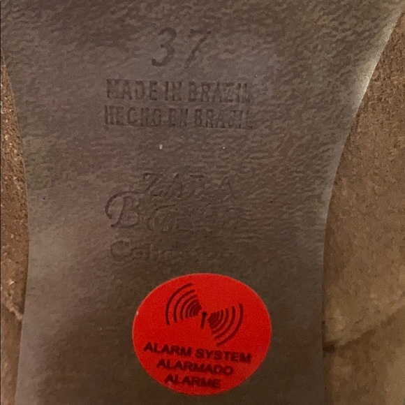 ZARA BASICS - Thigh high, high heel, suede boots - Picture 3 of 4